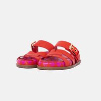 Leather Multi-strap Slippers