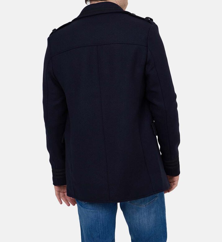 معطف كلاسيكي بصفي أزرار