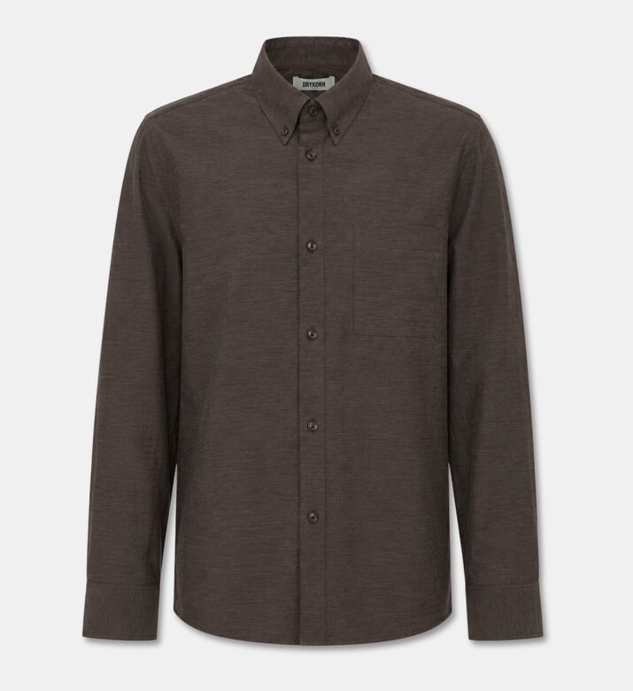 Drykorn Button-down Cotton-blend Shirt, Packshot View