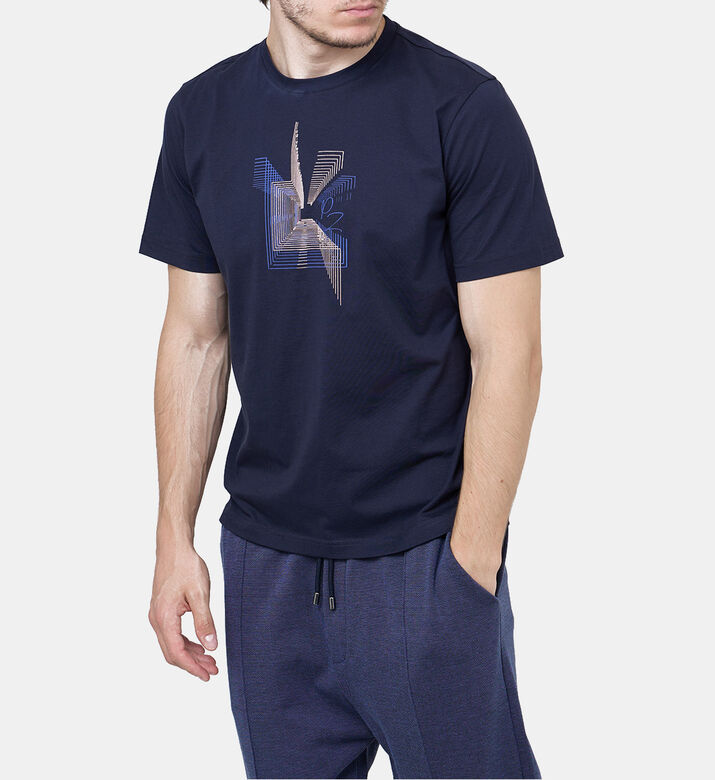 تيشيرت قطن بطبعة غرافيك