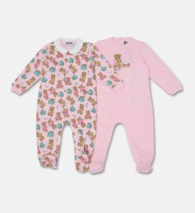Moschino Kids Teddy Print Babygrows Set, Packshot View