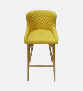 Home Deco and More Coco Quilt Bar Chair, Yellow, 53x46x103-cm, Packshot View