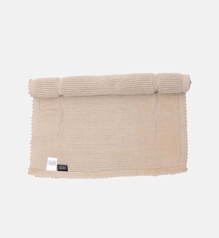 Home Deco and More Diva Cotton Bath Mat, Grey, 60x90-cm, Packshot View