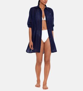 Linen Logo Seamless Maxi Shirt