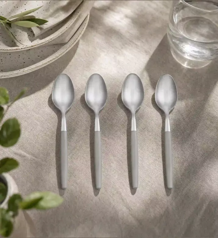 Blomus Stainless Steel Spoons 4-piece Set, Grey, Model View