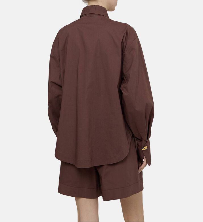 Cotton Button-down Poplin Shirt