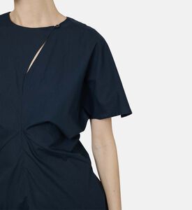 فستان إيلا قطن بطيّات منسدلة