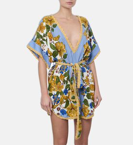 Farm Rio Garden Scarf Mini Dress, Model View