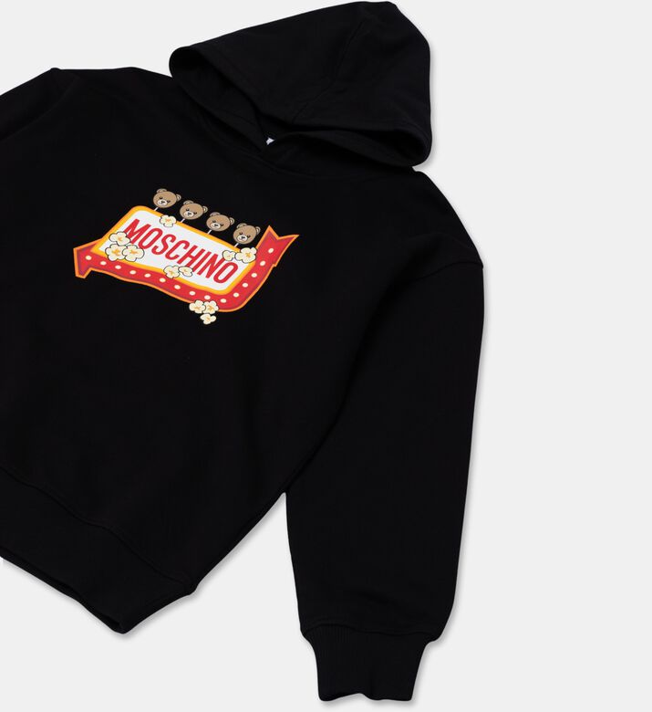 Moschino Kids Logo Graphic Hooded Sweatshirt, Packshot View