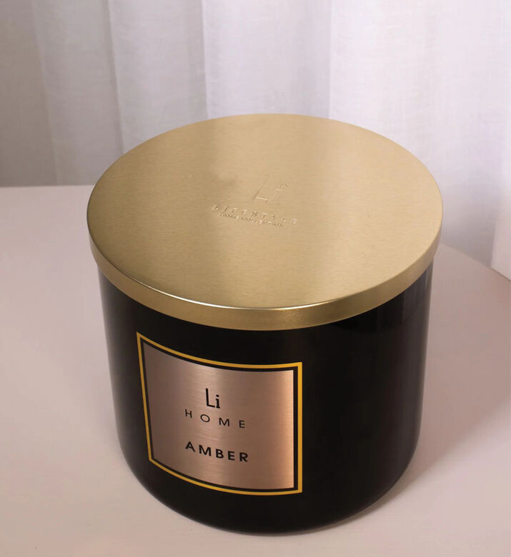 Home Life Style Candle Glass Amber Fie Xxl 3kg, Packshot View