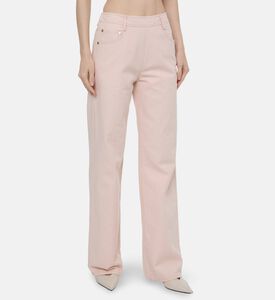 Forte-Forte High Waist Denim Pants, Model View