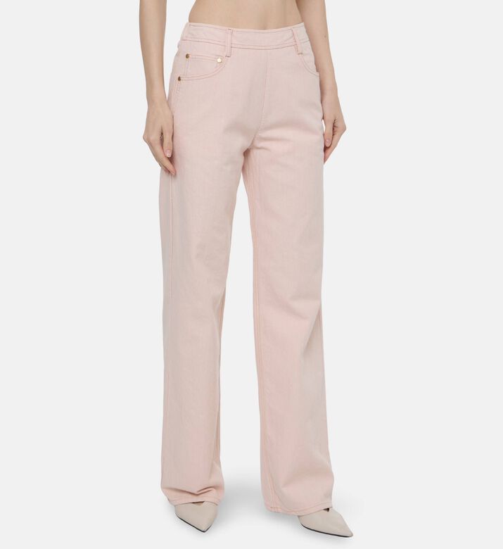 Forte-Forte High Waist Denim Pants, Model View