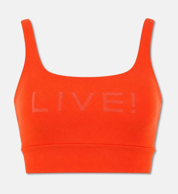 LIVE! Sleeveless Regular-fit Tank Top, Orange, L, Packshot View