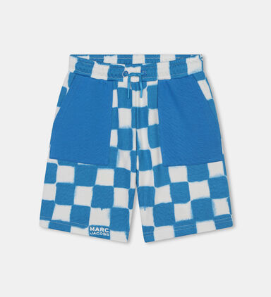Cotton Check-print Bermuda Shorts