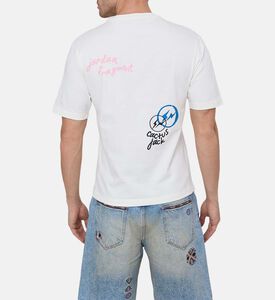 تيشيرت بقصة عادية بطباعة رقم 23