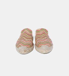 حذاء إسبادريل مفتوح من الخلف متعدد الألوان