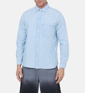 Washed Denim Button-down Shirt