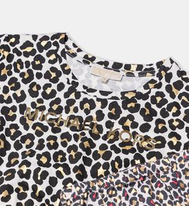 تيشيرت بطبعة على كامله بشعار معدني