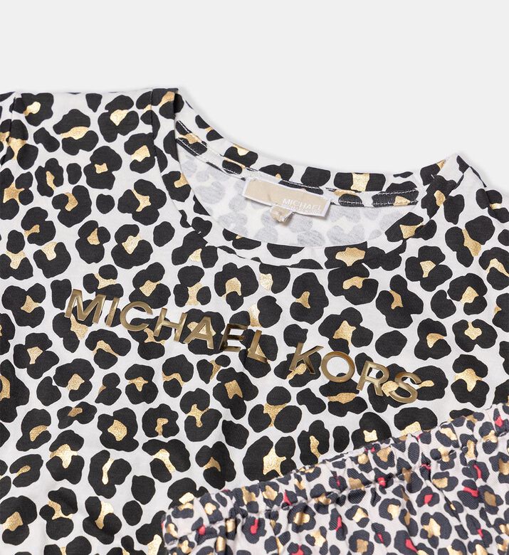 All-over Print Metallic Logo T-shirt