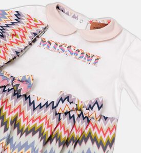 طقم قطن بطبعة متعرجة قطعتين