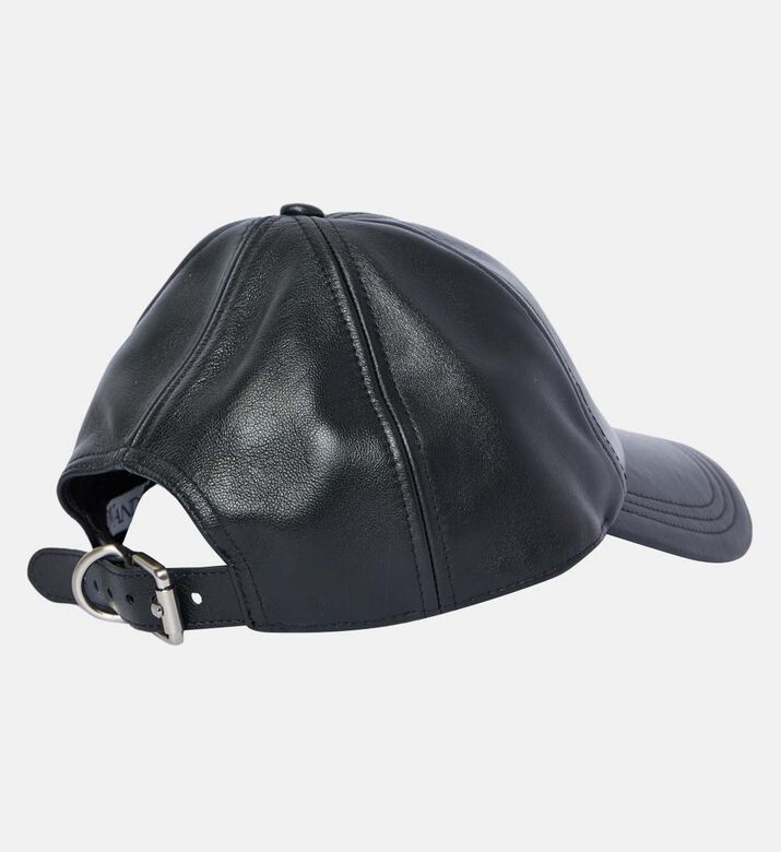 قبعة بيسبول جلدية مع شعار مرساة