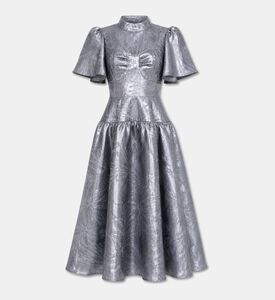 Poca and Poca Metallic Short-sleeve Midi Dress, Packshot View