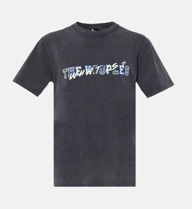 The Kooples Distorted Layered Logo-print T-shirt, Packshot View