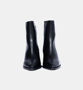 جزمة كارا جلد عجل شبه لامعة