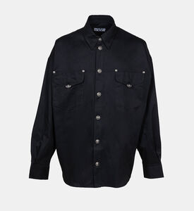 Gabardine Cotton Long-sleeved Overshirt Gabardine Cotton Long-sleeved Overshirt