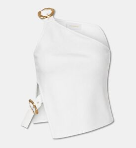 Cult Gaia Asymmetric Buckle Strap Top, Packshot View