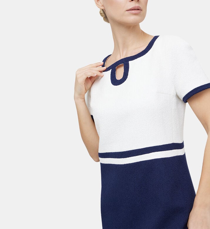 Two-tone Cotton Terry Mini Dress Two-tone Cotton Terry Mini Dress