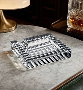 Mario Cionni Luxe Crystal Square Ashtray, Model View