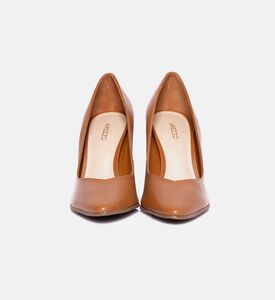 Leather Pointed Toe Pumps