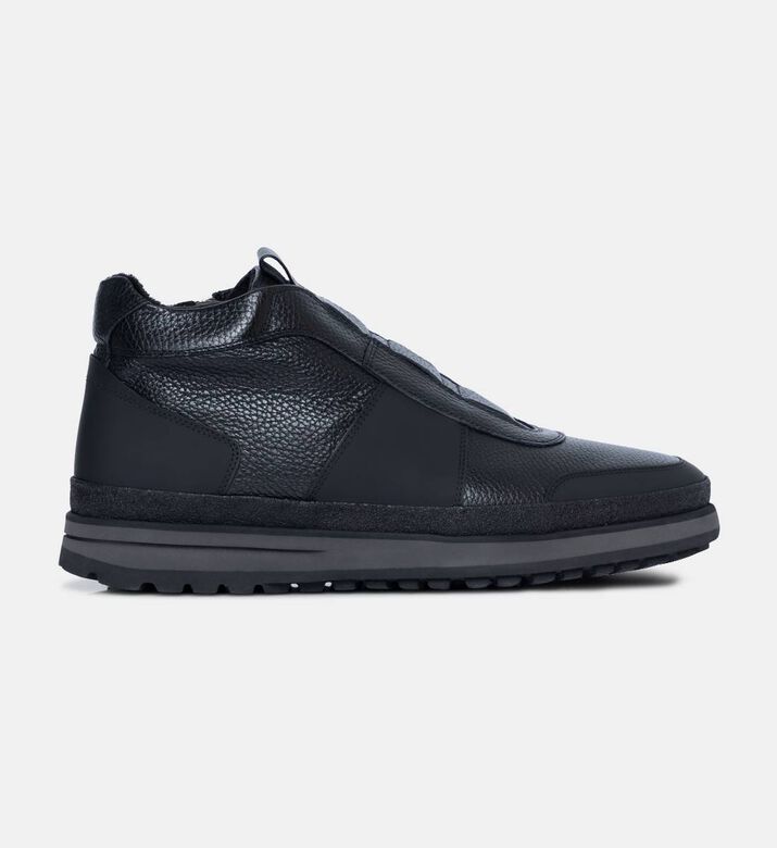 Leather High-top Sneakers