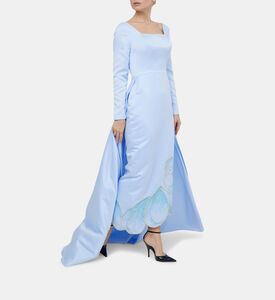 Petal-embroidery Skirt Cape Dress