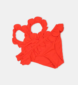 طقم بيكيني مكشكش للبنات الصغيرات