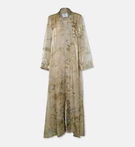 Arad Ghaderian Organza Floral Printed Long Abaya, Packshot View