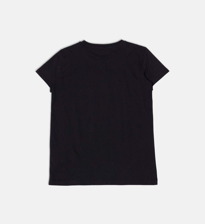 تيشيرت قصير الأكمام بطبعة شعار