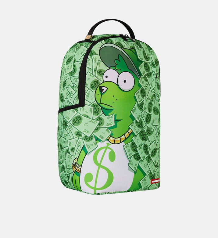 Money Bear-print Backpack