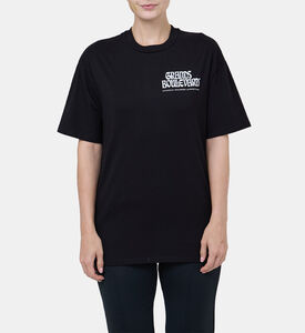 تيشيرت قطن بأكمام قصيرة