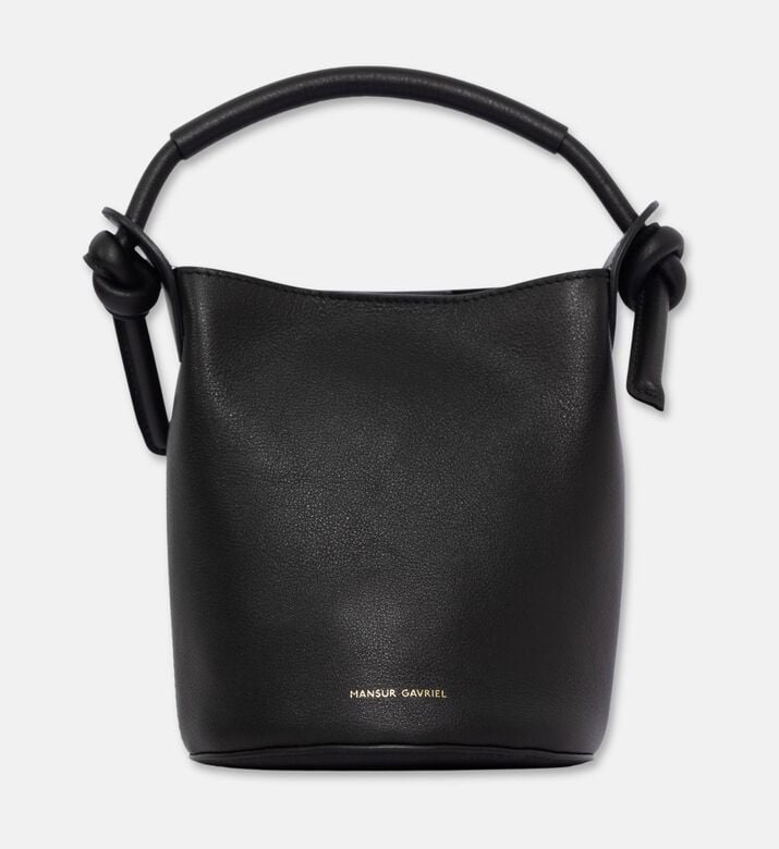 Mansur Gavriel Bag Mini-mini Fortuna Bucket, Black, Packshot View