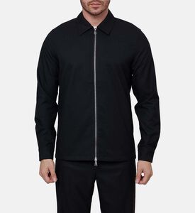 جاكيت طويل الأكمام بقصة مستقيمة