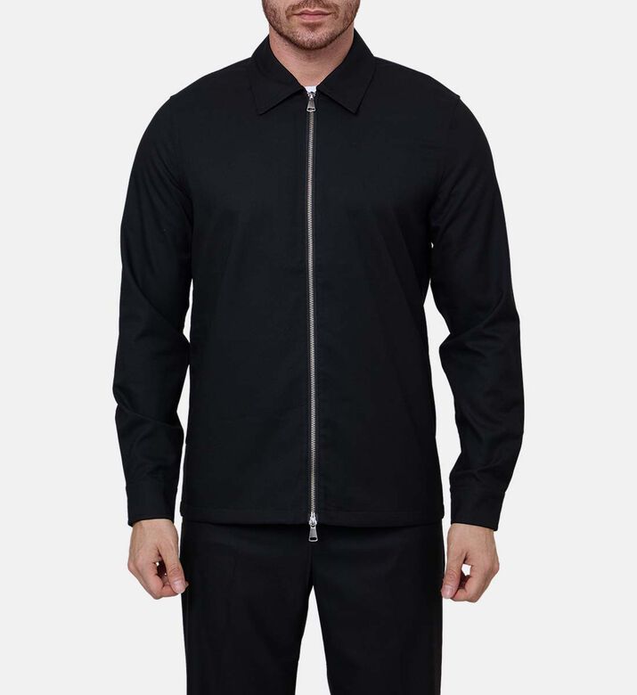 Straight-cut Long-sleeve Jacket