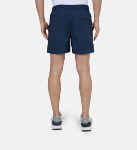 Nylon Solid Drawstring Swim Shorts