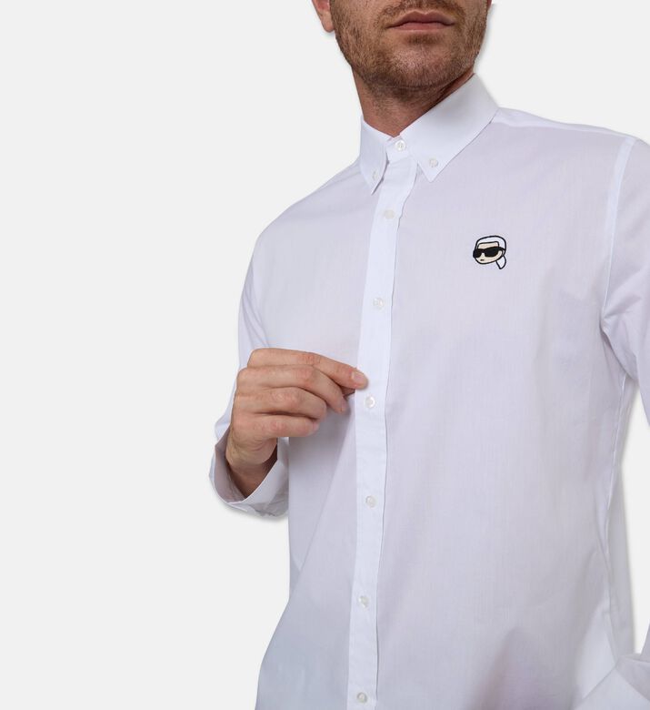 Karl Lagerfeld Embroidered Logo T-shirt, Model View