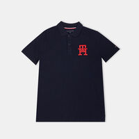 Boy Monogram Logo Polo Shirt