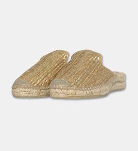 Salvi Metallic Woven Espadrille Mule, Packshot View