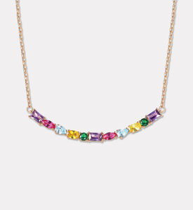 Nomination Multicolored Mixed-cut Crystals Gold-toned Necklace, Packshot View