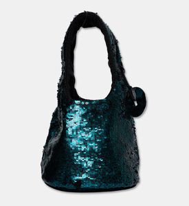 JW Anderson Mini Sequin Shopper Bag, Teal, Packshot View