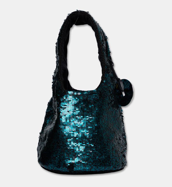 JW Anderson Mini Sequin Shopper Bag, Teal, Packshot View